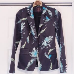 Marchesa Black and Purple Blazer